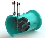 Statiflos statische Halbzoll-UPVC-Lanzenmischer der Serie 650 arbeiten effizient für die Prozesse einer Abwasseranlage