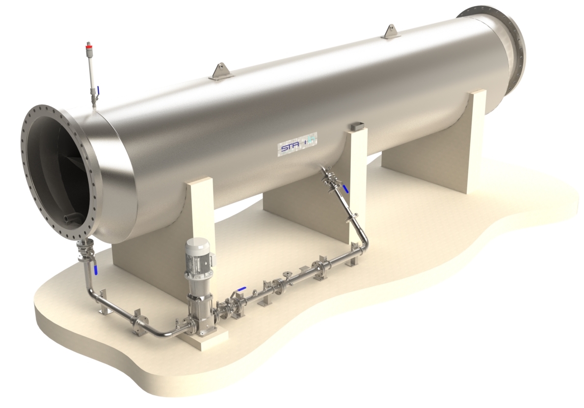 Rendered image of the Statiflo Gas Dispersion System which was supplied